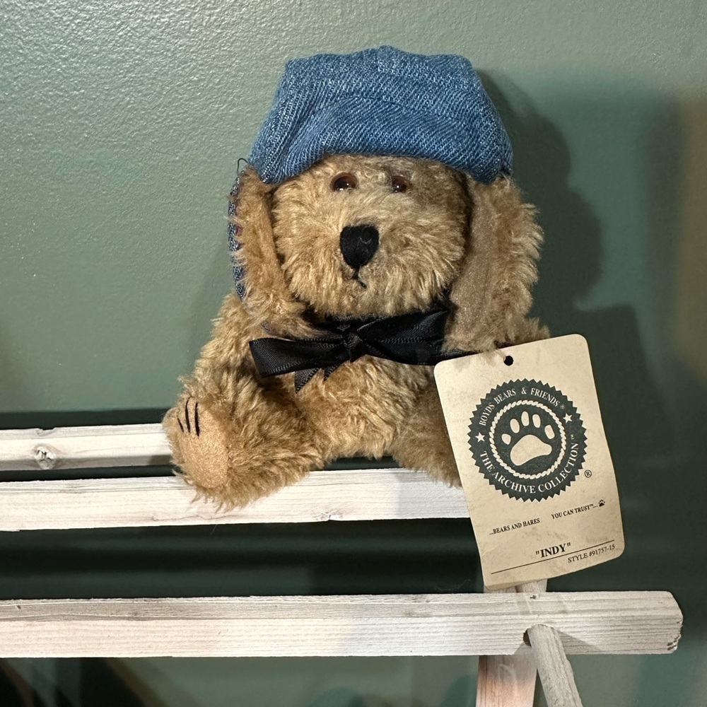 The Boyd’s Collection Ldt Vintage Plush Bear with Blue Hat and Bow Tie ❤️‍🔥